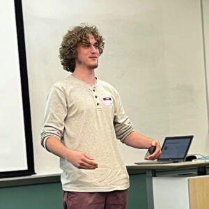 Student Pitching at WWC with Mentor Brock Busby