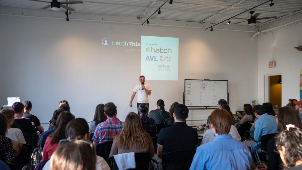 Jeff Kaplan speaking at HatchThis, 2025